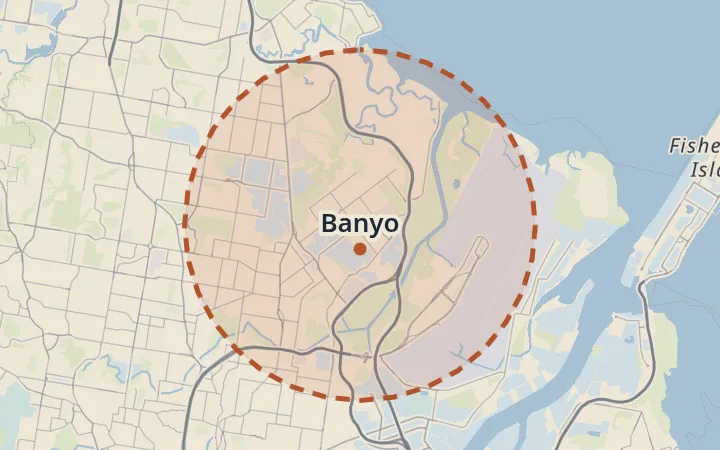 Map of Banyo