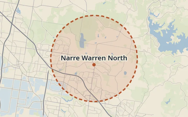 Map of Narre Warren North