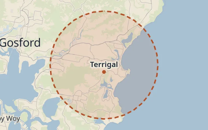 Map of Terrigal