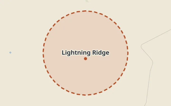 Map of Lightning Ridge
