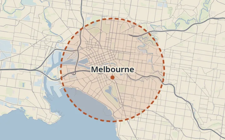 Map of Melbourne