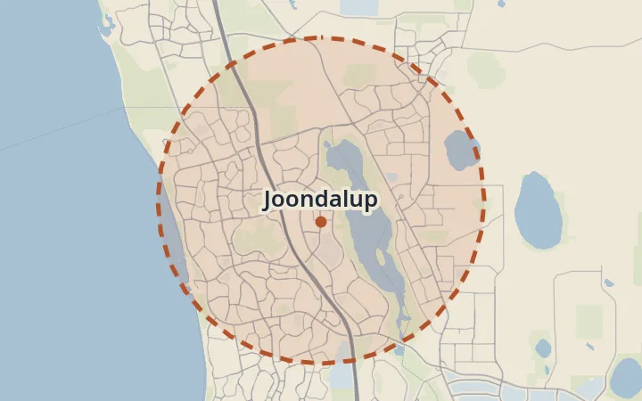 Map of Joondalup
