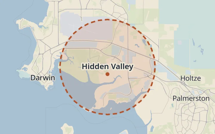 Map of Hidden Valley