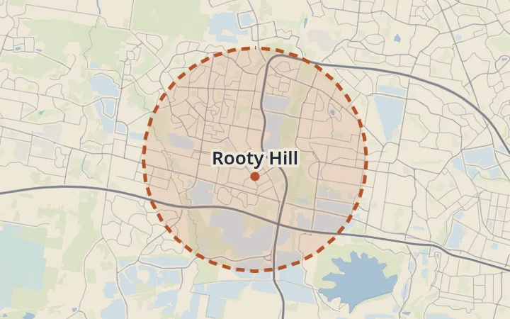 Map of Rooty Hill