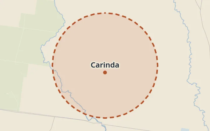 Map of Carinda