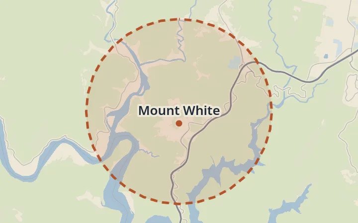 Map of Mount White
