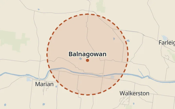 Map of Balnagowan
