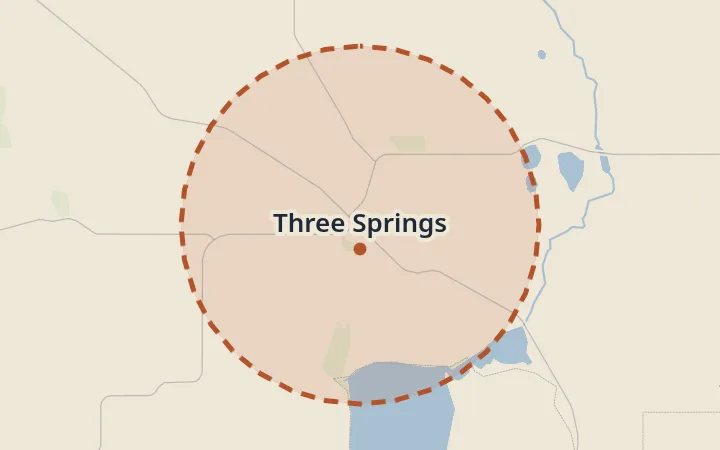Map of Three Springs