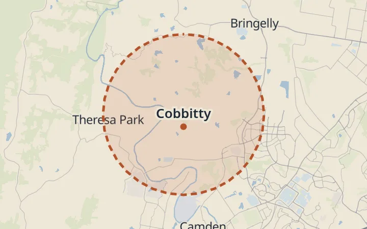 Map of Cobbitty