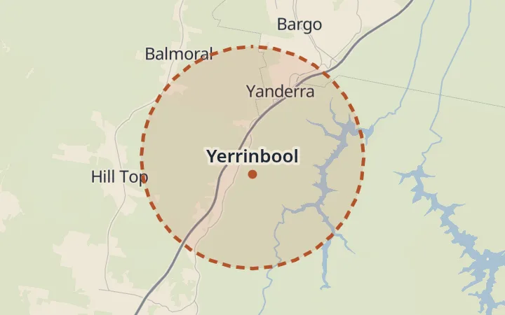 Map of Yerrinbool