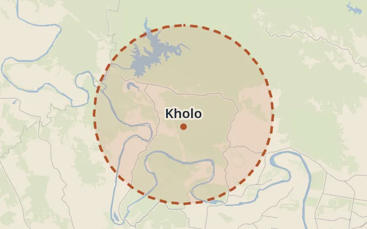 Map of Kholo