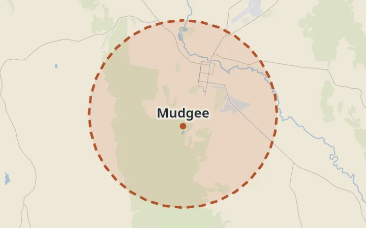 Map of Mudgee