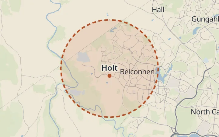 Map of Holt