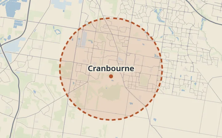 Map of Cranbourne