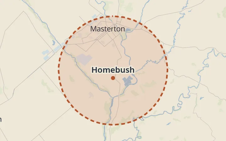 Map of Homebush