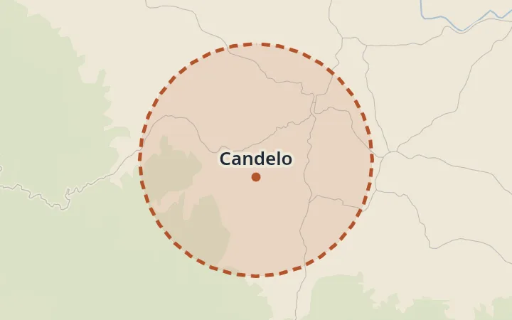 Map of Candelo