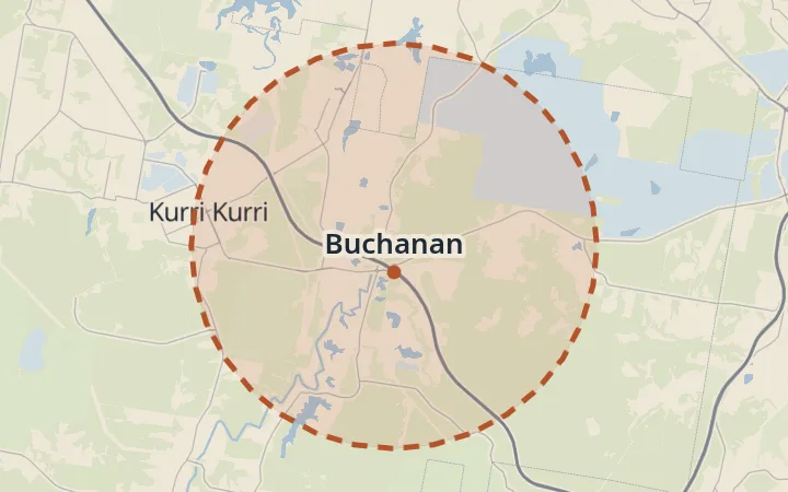 Map of Buchanan