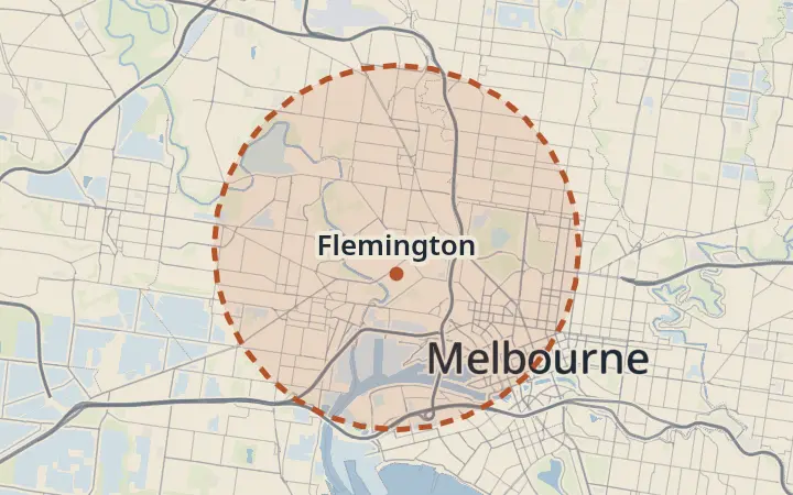 Map of Flemington