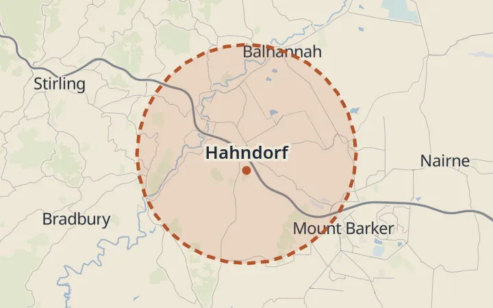 Map of Hahndorf