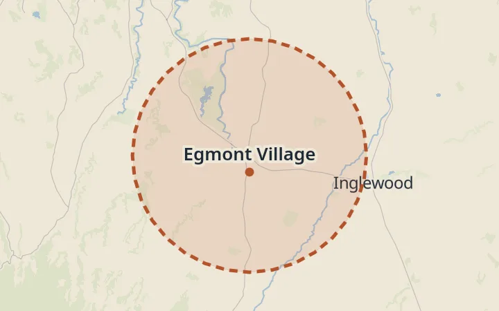 Map of Egmont Village