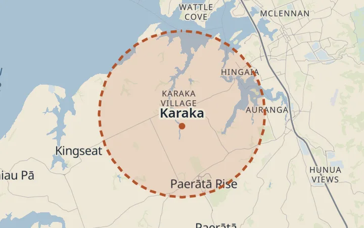 Map of Karaka
