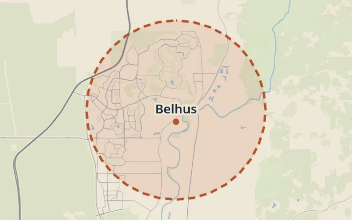 Map of Belhus