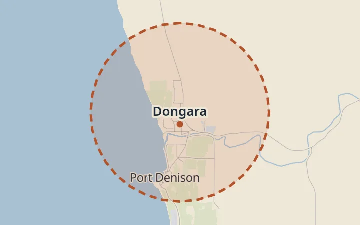 Map of Dongara