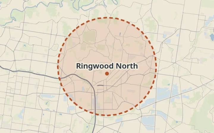 Map of Ringwood North