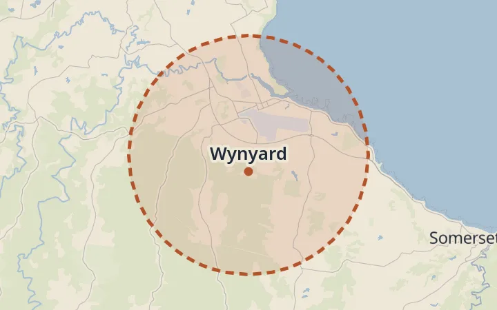 Map of Wynyard