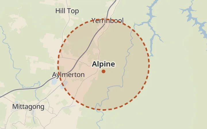 Map of Alpine