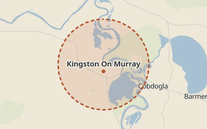 Map of Kingston On Murray