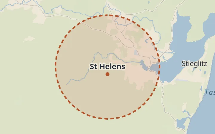Map of St Helens