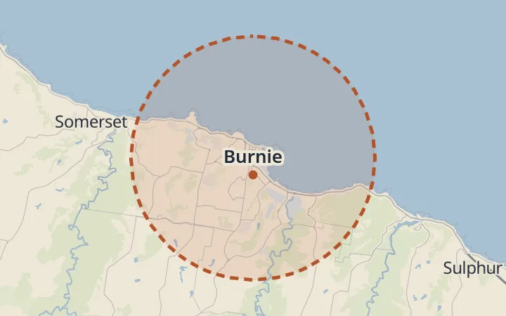 Map of Burnie