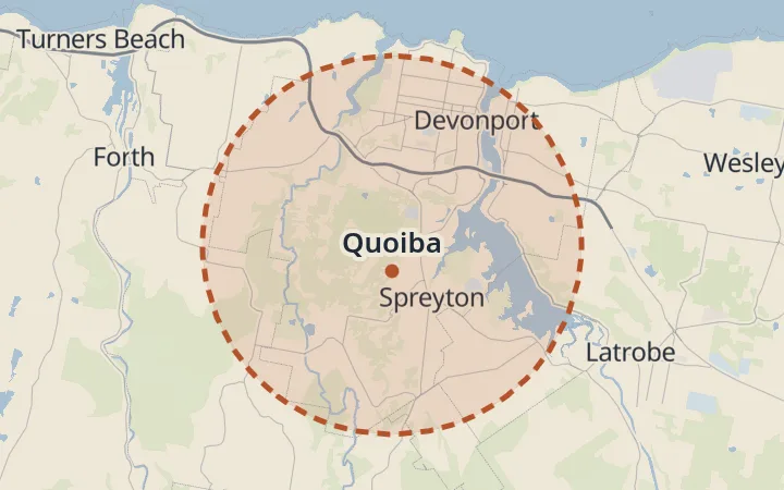 Map of Quoiba