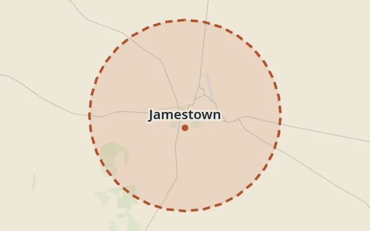 Map of Jamestown