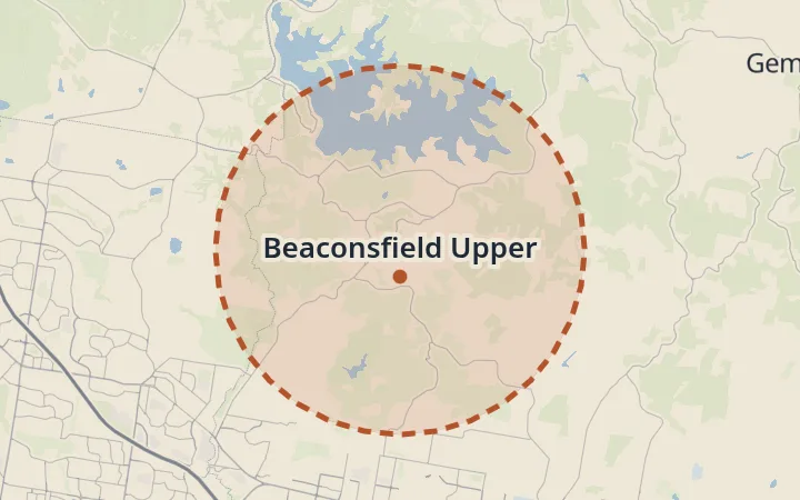 Map of Beaconsfield Upper