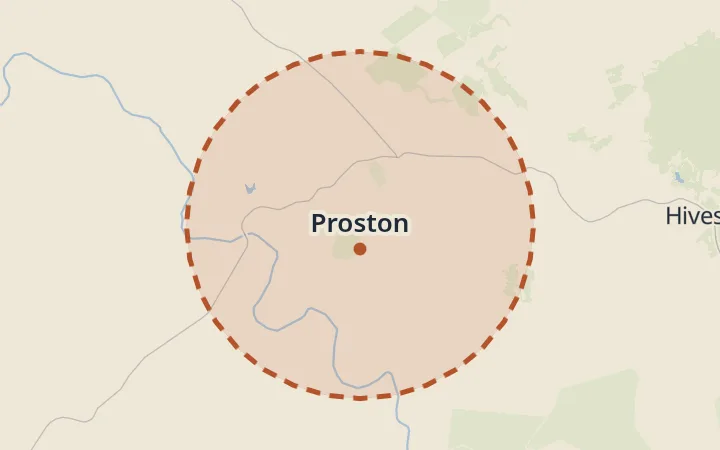 Map of Proston