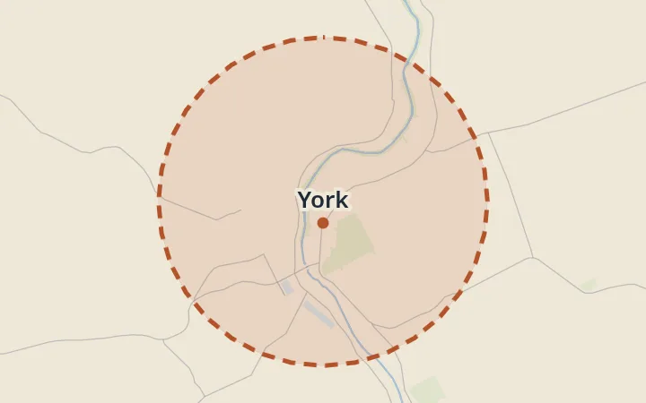 Map of York