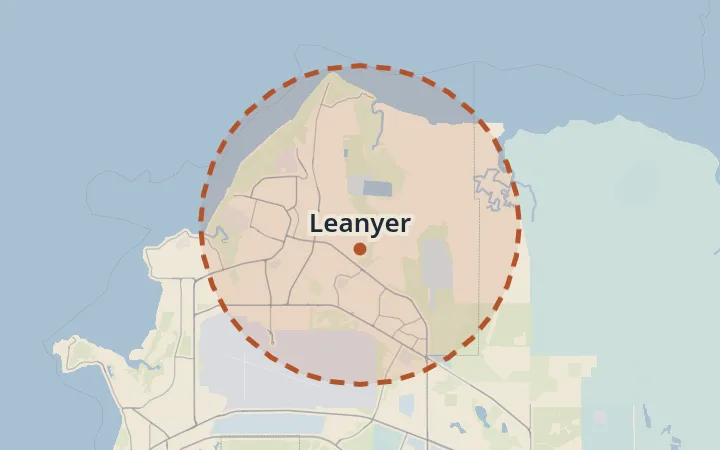 Map of Leanyer