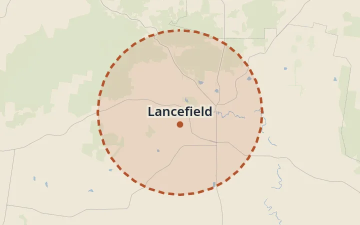 Map of Lancefield