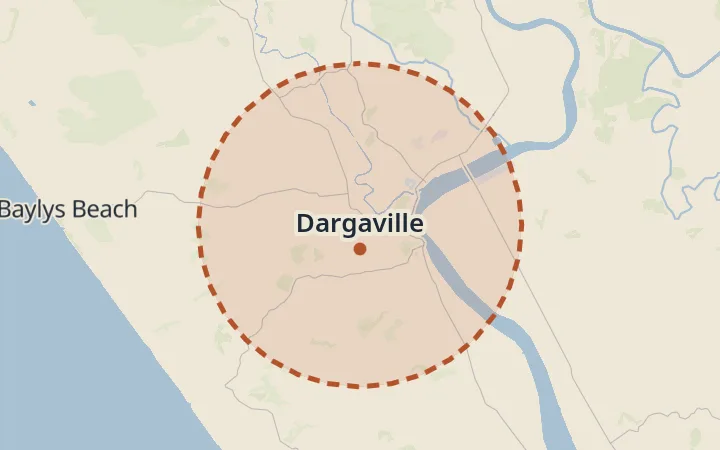 Map of Dargaville