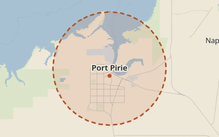 Map of Port Pirie