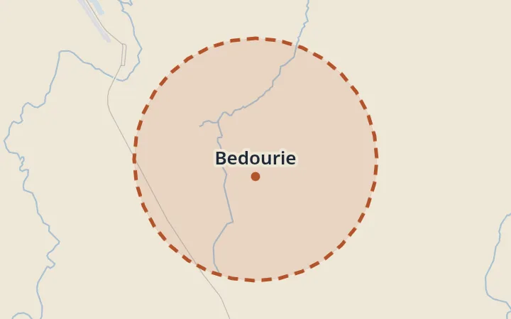 Map of Bedourie