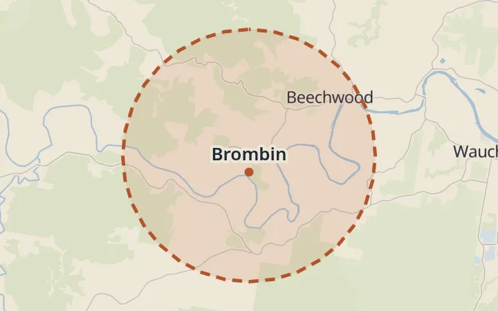 Map of Brombin