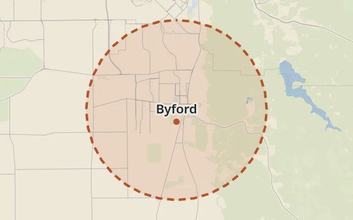 Map of Byford