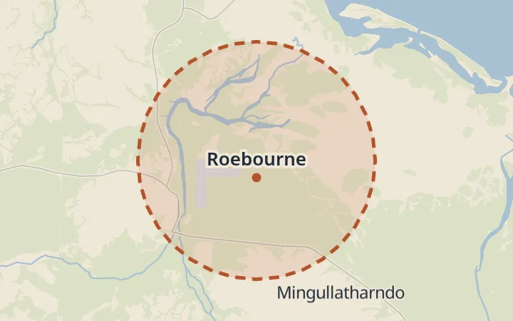 Map of Roebourne