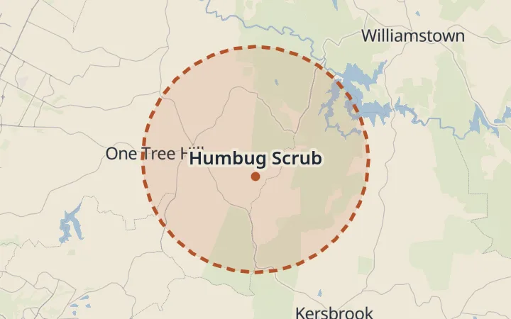 Map of Humbug Scrub