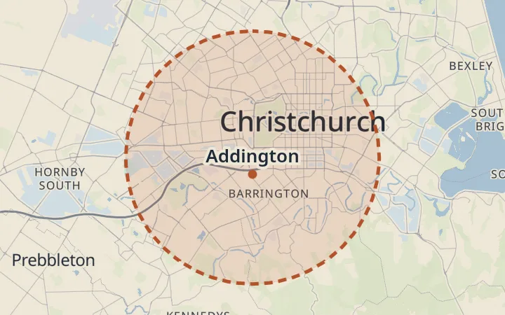 Map of Addington