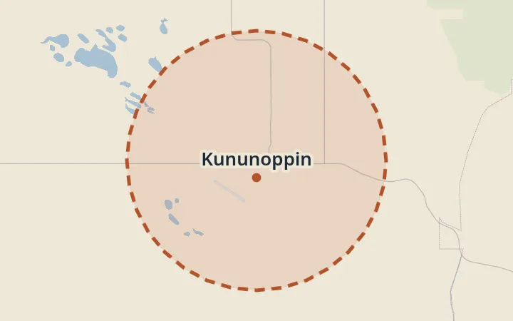 Map of Kununoppin