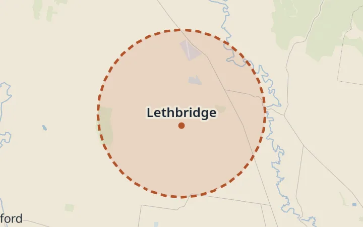 Map of Lethbridge